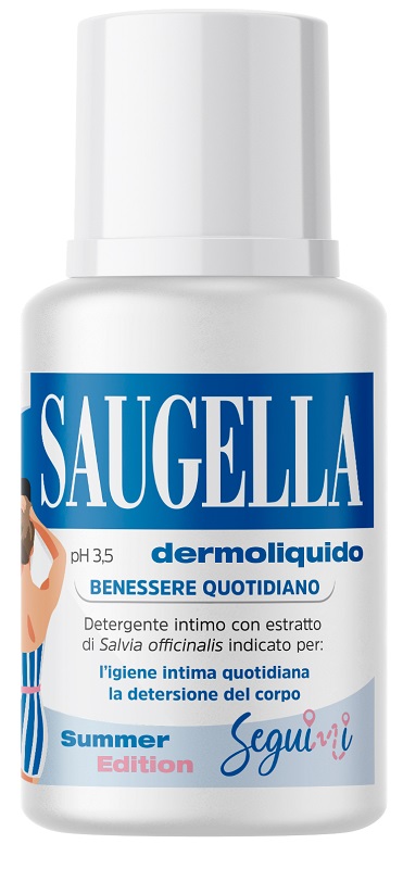 SAUGELLA DERMOLIQUIDO PH 3,5 BENESSERE QUOTIDIANO DETERGENTE INTIMO 100 ML - Farmacia Puddu Baire S.r.l.