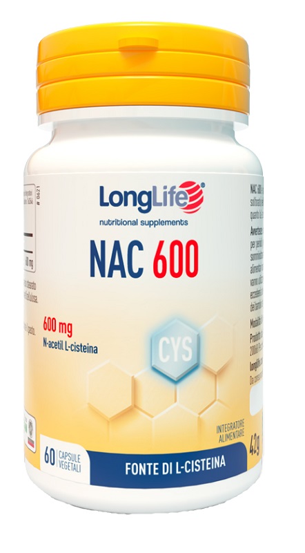 LONGLIFE NAC 600MG 60 CAPSULE - Farmacia Puddu Baire S.r.l.