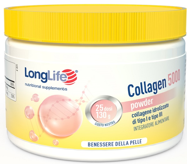 LONGLIFE COLLAGEN 5000 POWDER 130 G - Farmacia Puddu Baire S.r.l.