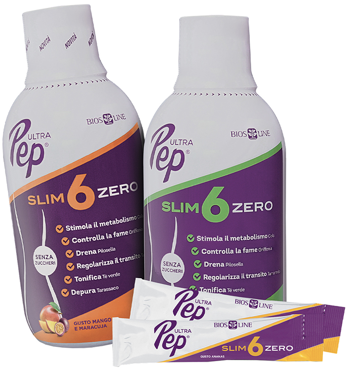 ULTRA PEP SLIM 6 ZERO ANANAS 500 ML BIOSLINE - Farmacia Puddu Baire S.r.l.