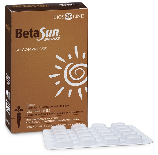 BIOSLINE BETASUN BRONZE 60 COMPRESSE - Farmacia Puddu Baire S.r.l.