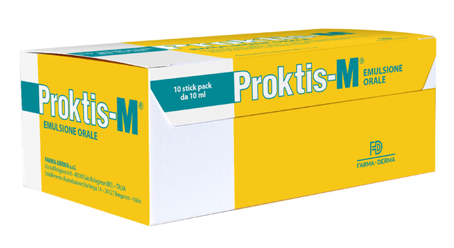 PROKTIS-M EMULSIONE ORALE 10 STICK DA 10 ML - Farmacia Puddu Baire S.r.l.