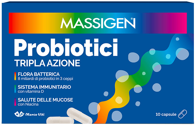 MASSIGEN PROBIOTICI 10 CAPSULE - Farmacia Puddu Baire S.r.l.