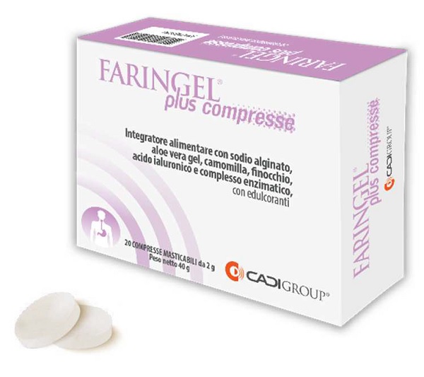 FARINGEL PLUS 20 COMPRESSE MASTICABILI - Farmacia Puddu Baire S.r.l.
