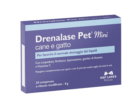 DRENALASE PET MINI CANE GATTO 20 COMPRESSE - Farmacia Puddu Baire S.r.l.
