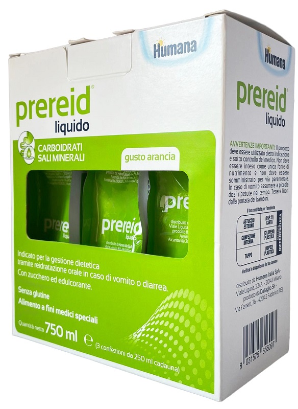 PREREID LIQUIDO 3 PEZZI DA 250 ML HUMANA - Farmacia Puddu Baire S.r.l.
