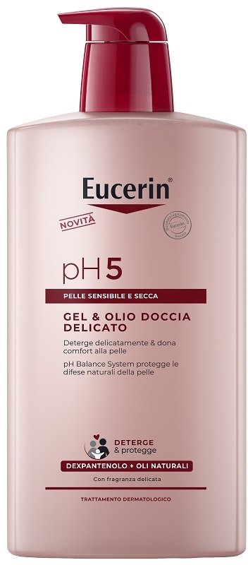 EUCERIN GEL & OLIO DOCCIA DELICATO 1 LITRO - Farmacia Puddu Baire S.r.l.