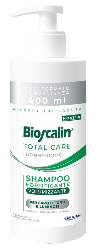 BIOSCALIN TOTAL CARE SHAMPOO FORTIFICANTE VOLUMIZZANTE 400 ML - Farmacia Puddu Baire S.r.l.
