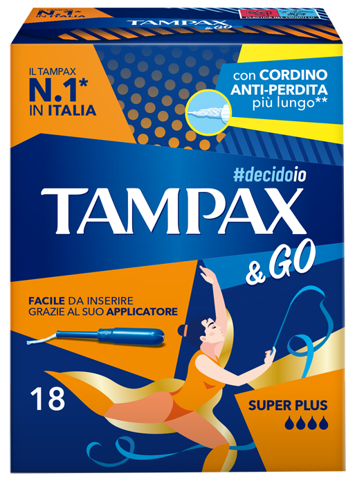 TAMPAX &GO SUPER PLUS 18 PEZZI - Farmacia Puddu Baire S.r.l.