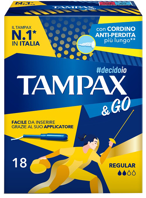 TAMPAX &GO REGULAR 18 PEZZI - Farmacia Puddu Baire S.r.l.
