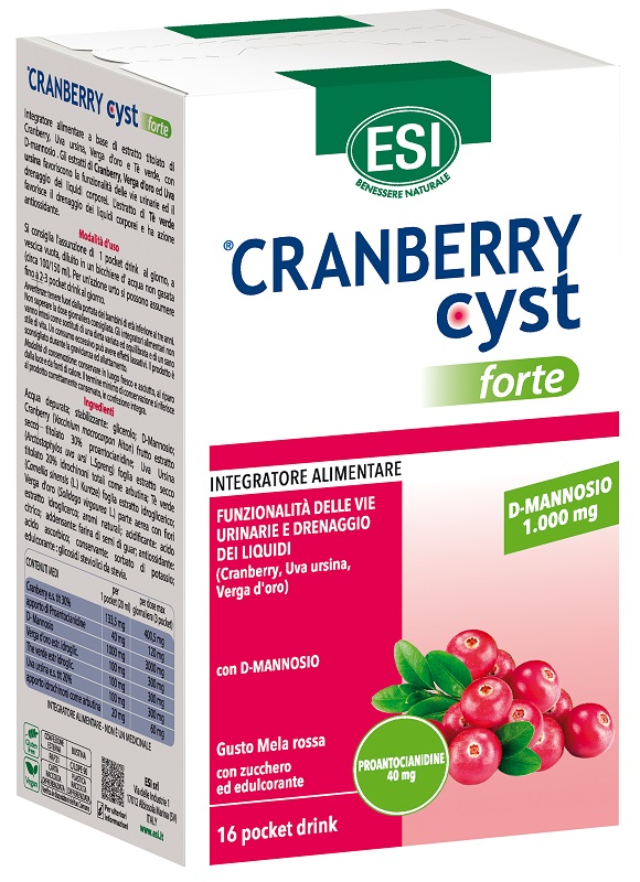 ESI CRANBERRY CYST FORTE 16 POCKET DRINK - Farmacia Puddu Baire S.r.l.