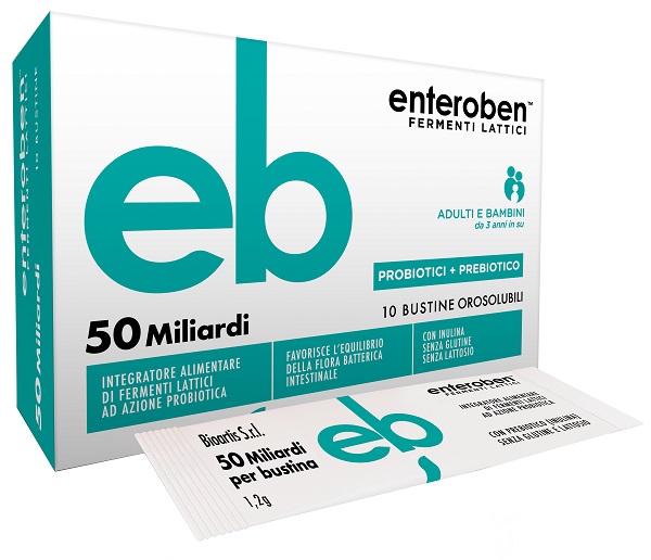 ENTEROBEN 50 MILIARDI 10 BUSTINE - Farmacia Puddu Baire S.r.l.