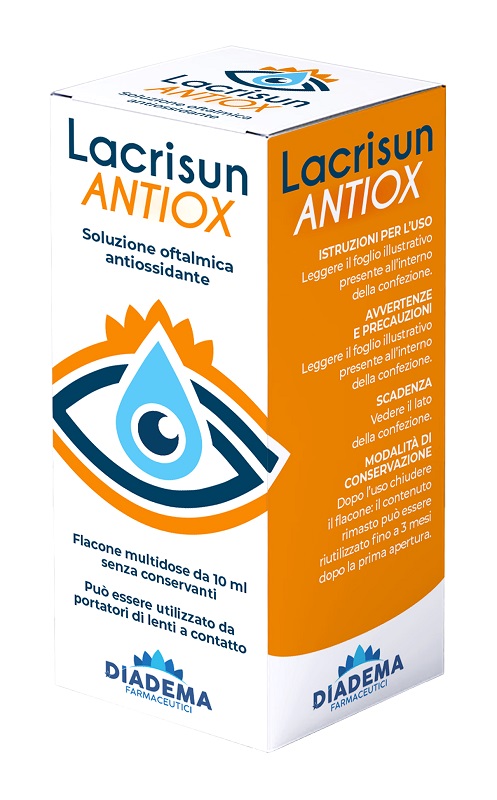 LACRISUN ANTIOX SOLUZIONE OFTALMICA ANTIOSSIDANTE OCCHI FLACONE MULTIDOSE 10 ML - Farmacia Puddu Baire S.r.l.