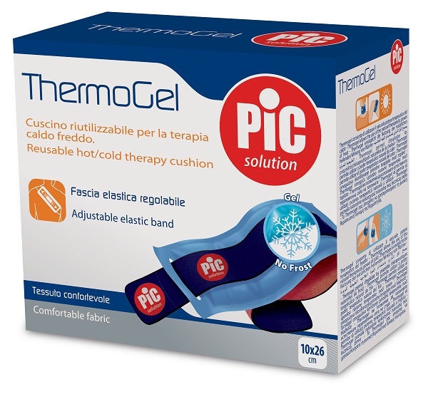 CUSCINO THERMOGEL TERAPIA CALDO FREDDO 10X26 CM CON FASCIA ELASTICA ITC - Farmacia Puddu Baire S.r.l.
