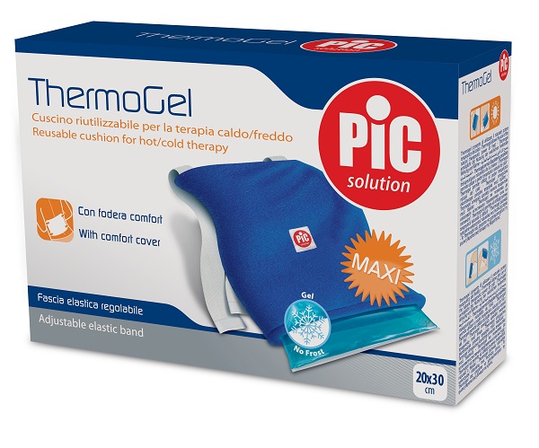 CUSCINO THERMOGEL RIUTILIZZABILE PER TERAPIA CALDO FREDDO CM 20X30 CON FODERA FASCIA ELASTICA ITC - Farmacia Puddu Baire S.r.l.