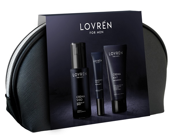LOVREN TRAVEL KIT MEN 1 LOVREN MEN 4 IN 1 50 ML + 1 GEL VISO HYDRA-TONE EFFECT 30 ML + 1 CONTORNO OCCHI HYDRA-TONE EFFECT 15 ML - Farmacia Puddu Baire S.r.l.