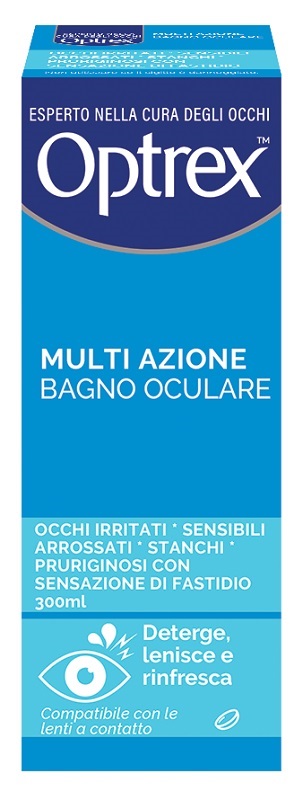 OPTREX MULTI AZIONE BAGNO OCULARE 300ML + OCCHIERA FLESSIBILE - Farmacia Puddu Baire S.r.l.