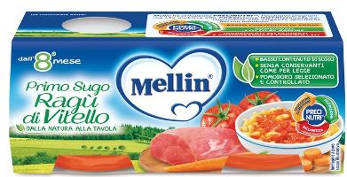 MELLIN PRIMOSUGO RAGU' DI VITELLO 2 VASETTI DA 80 G - Farmacia Puddu Baire S.r.l.