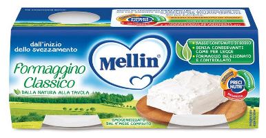 MELLIN BABY FORMAGGINO CLASSICO 4 X 80 G - Farmacia Puddu Baire S.r.l.
