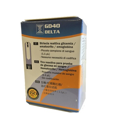 STRISCE MISURAZIONE GLICEMIA BRUNO GD40 DELTA 25 PEZZI - Farmacia Puddu Baire S.r.l.