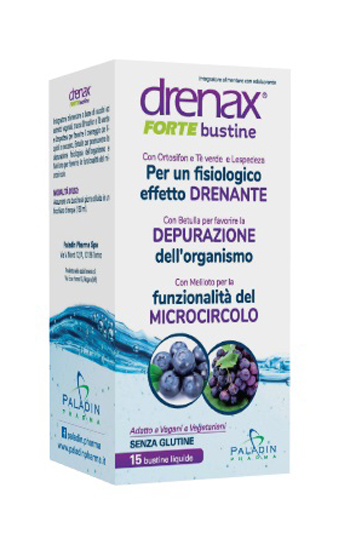 DRENAX FORTE MIRTILLO E UVA 15 BUSTINE - Farmacia Puddu Baire S.r.l.
