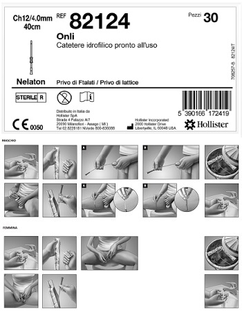CATETERE IDROFILICO ONLI PRONTO ALL'USO 40 CM CH 12 30 PEZZI - Farmacia Puddu Baire S.r.l.
