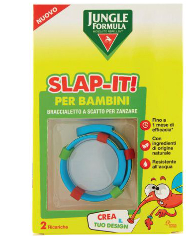 JUNGLE FORMULA SLAP-IT BRACCIALETTO ANTI-ZANZARE PER BAMBINI+ 2 RICARICHE - Farmacia Puddu Baire S.r.l.