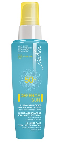 DEFENCE SUN 50+ FLUDIO ANTI LUCIDITA' PROTEZIONE MOLTO ALTA 50 ML - Farmacia Puddu Baire S.r.l.