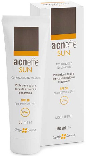 ACNEFFE SUN SPF 30 ALTA PROTEZIONE UVB PER CUTE ACNEICA E SEBORROICA 50 ML - Farmacia Puddu Baire S.r.l.