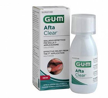 GUM AFTACLEAR RINSE 120 ML COLLUTORIO - Farmacia Puddu Baire S.r.l.