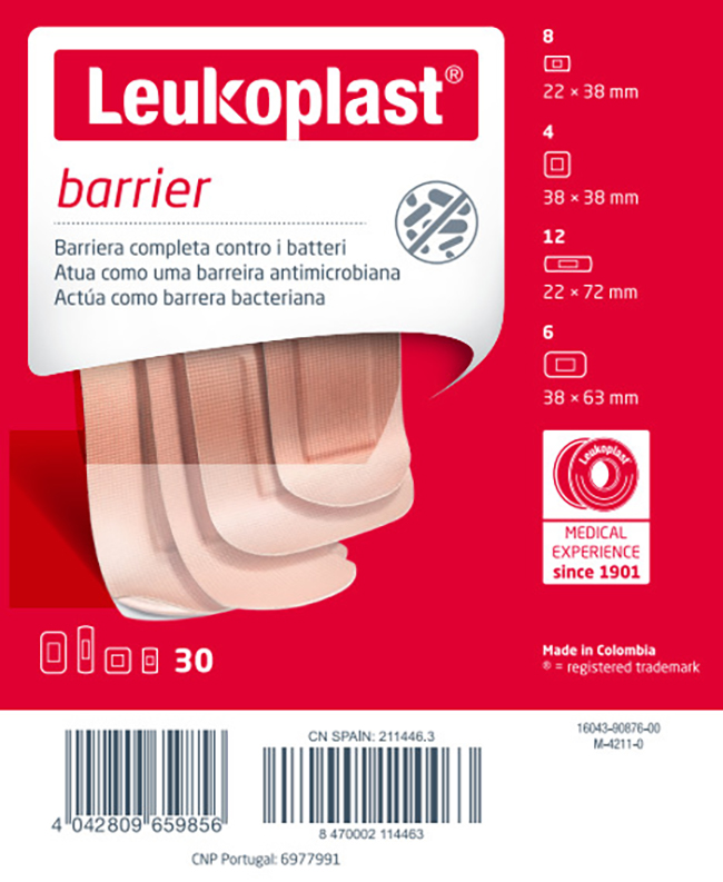 LEUKOPLAST BARRIER 30 PEZZI ASSORTITI - Farmacia Puddu Baire S.r.l.