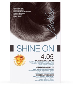 BIONIKE SHINE ON TRATTAMENTO COLORANTE CAPELLI CASTANO CIOCCOLATO 4.05 - Farmacia Puddu Baire S.r.l.