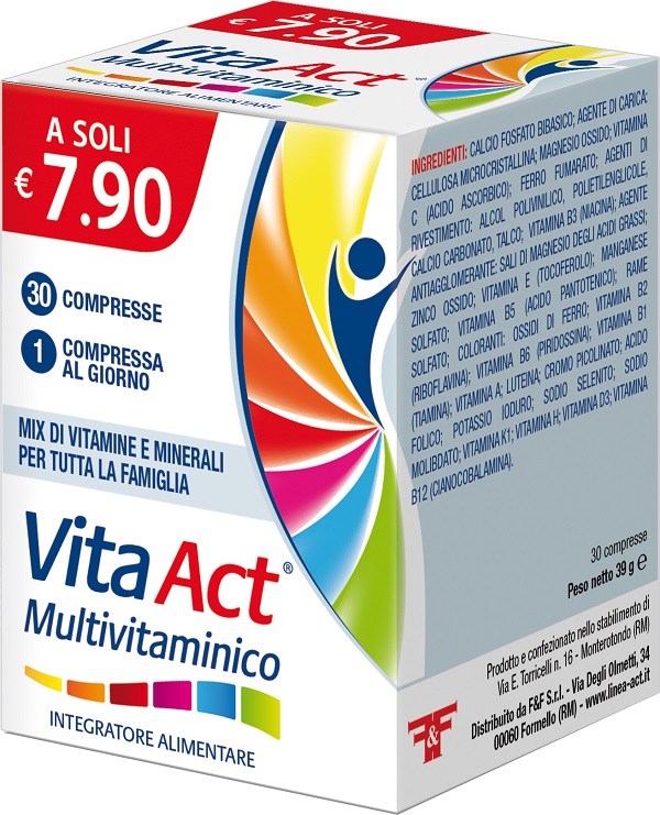 VITA ACT MULTIVITAMINICO 30 COMPRESSE - Farmacia Puddu Baire S.r.l.