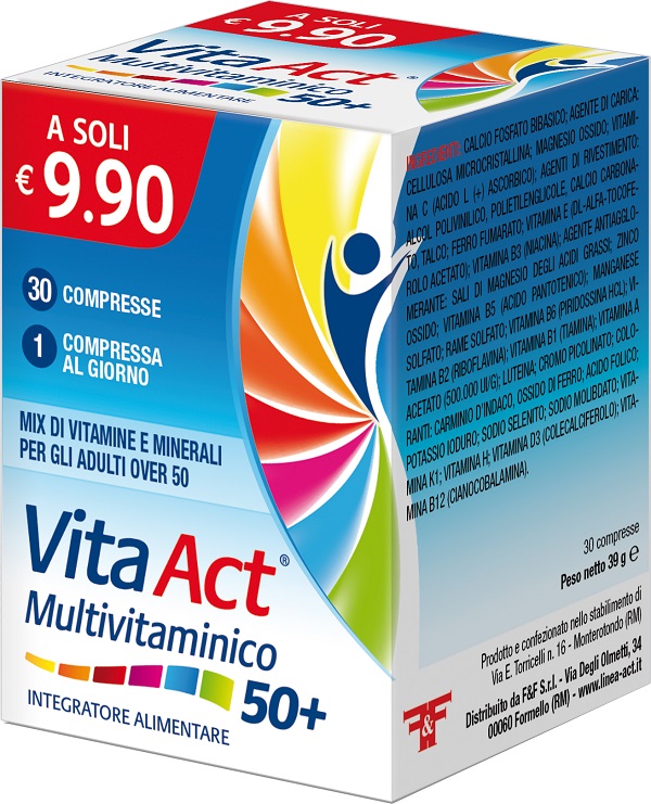 MULTIVITAMINICO ACT 50+ 30 COMPRESSE - Farmacia Puddu Baire S.r.l.