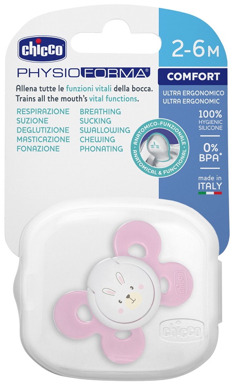 CHICCO SUCCHIETTO COMFORT GIRL IN SILICONE 0-6 MESI 1 PEZZO - Farmacia Puddu Baire S.r.l.