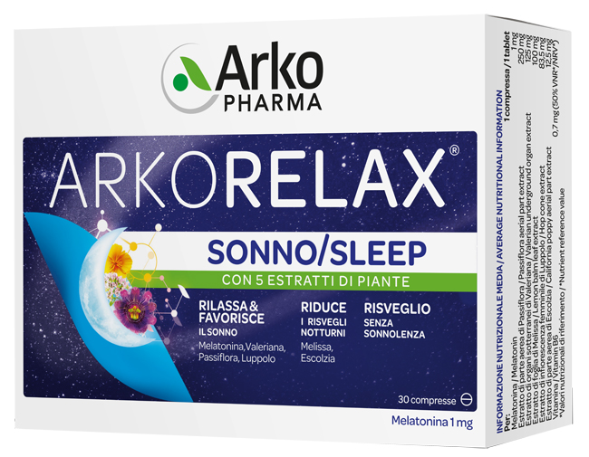 ARKORELAX SONNO 30 COMPRESSE - Farmacia Puddu Baire S.r.l.