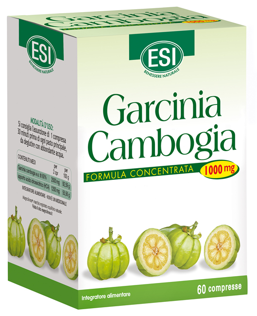 ESI GARCINIA CAMBOGIA 1000 MG 60 COMPRESSE - Farmacia Puddu Baire S.r.l.