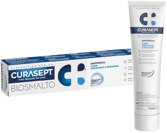 CURASEPT BIOSMALTO CARIE DENTIFRICIO 75 ML - Farmacia Puddu Baire S.r.l.