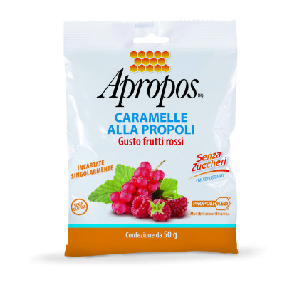 APROPOS CARAMELLE DURE FRUTTI ROSSI SENZA ZUCCHERO - Farmacia Puddu Baire S.r.l.