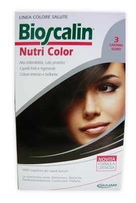 BIOSCALIN NUTRI COLOR 3 CASTANO SCURO SINCROB 124 ML - Farmacia Puddu Baire S.r.l.