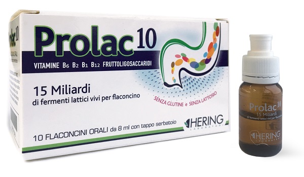 PROLAC10 FERMENTI LATTICI 15 MILIARDI 10 FLACONCINI 8 ML - Farmacia Puddu Baire S.r.l.