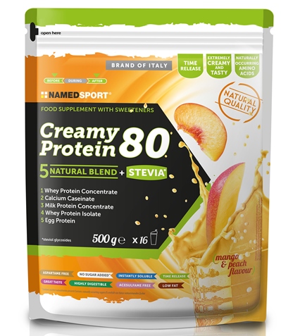 CREAMY PROTEIN MANGO PEACH 500 G - Farmacia Puddu Baire S.r.l.