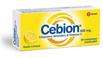 CEBION MASTICABILE LIMONE VITAMINA C 500 MG 20 COMPRESSE - Farmacia Puddu Baire S.r.l.