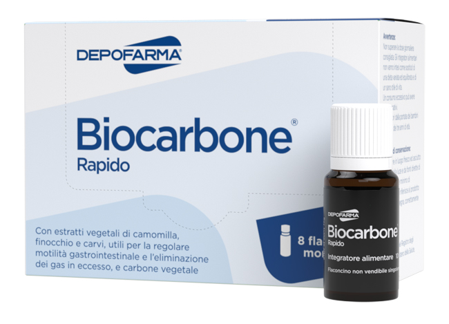 BIOCARBONE RAPIDO 8 FLACONCINI - Farmacia Puddu Baire S.r.l.