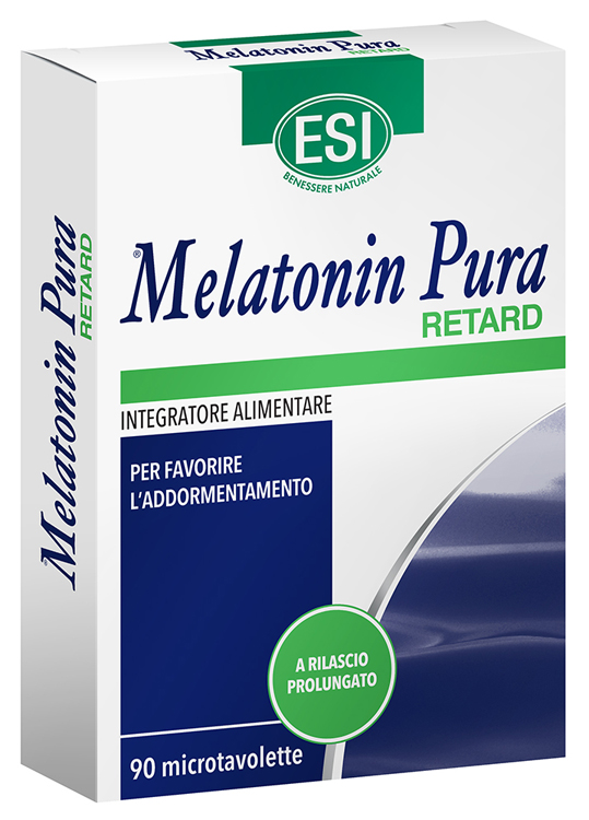 ESI MELATONIN PURA RETARD 90 MICROTAVOLETTE - Farmacia Puddu Baire S.r.l.