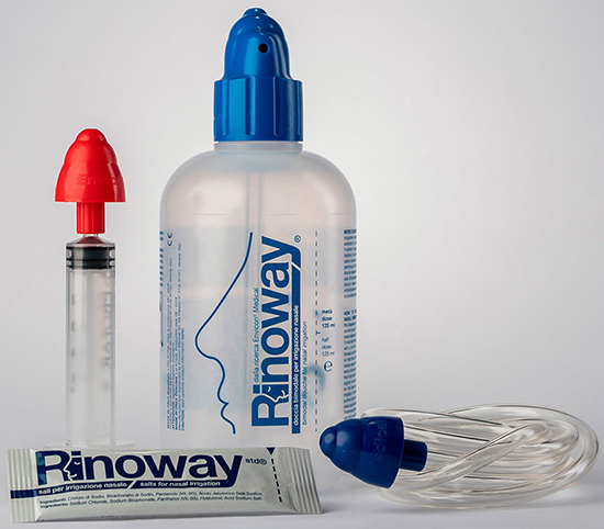 RINOWAY DOCCIA PER IRRIGAZIONE NASALE + 15 SALI ISOTONICI - Farmacia Puddu Baire S.r.l.