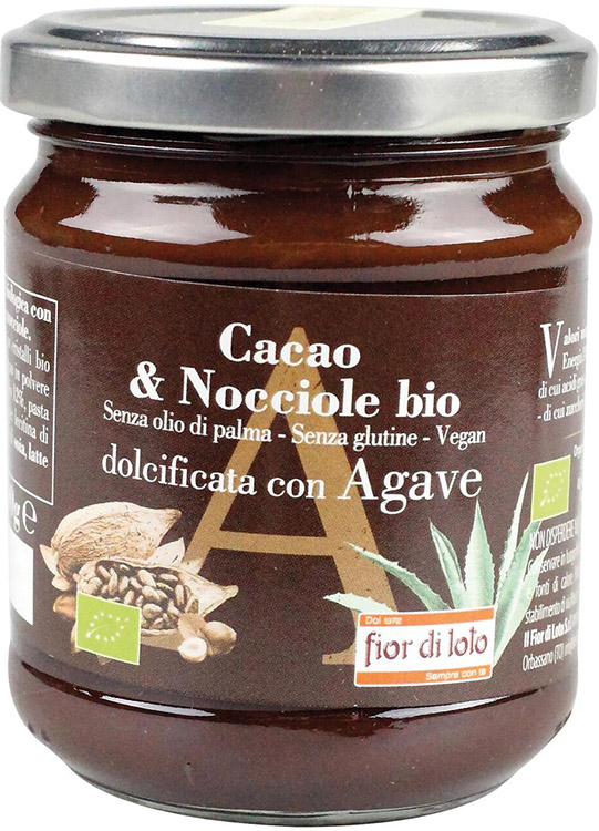 CREMA SPALMABILE CACAO E NOCCIOLE CON AGAVE BIO 200 G - Farmacia Puddu Baire S.r.l.
