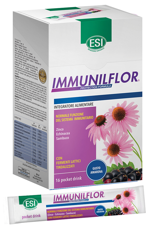 ESI IMMUNILFLOR 16 POCKET DRINK X 20 ML - Farmacia Puddu Baire S.r.l.
