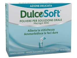 DULCOSOFT POLVERE PER SOLUZIONE ORALE 20 BUSTINE - Farmacia Puddu Baire S.r.l.