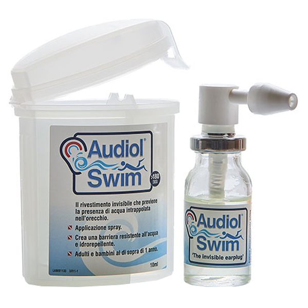 AUDIOLSWIM SOLUZIONE RIVESTIMENTO CANALE UDITIVO COME BARRIERA IDROREPELLENTE - Farmacia Puddu Baire S.r.l.